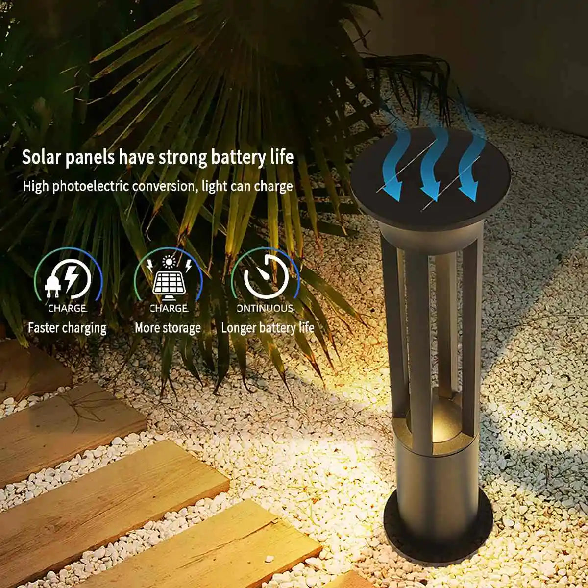 Cylindrical Lawn Outdoor Floor Lamp