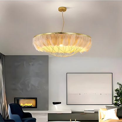 Antizer Feather Bird’s Nest Lamp for Bedroom Living Room