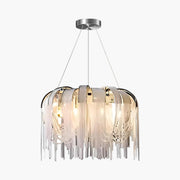 Antizer Aluminum Tassel Chandelier for Living Room