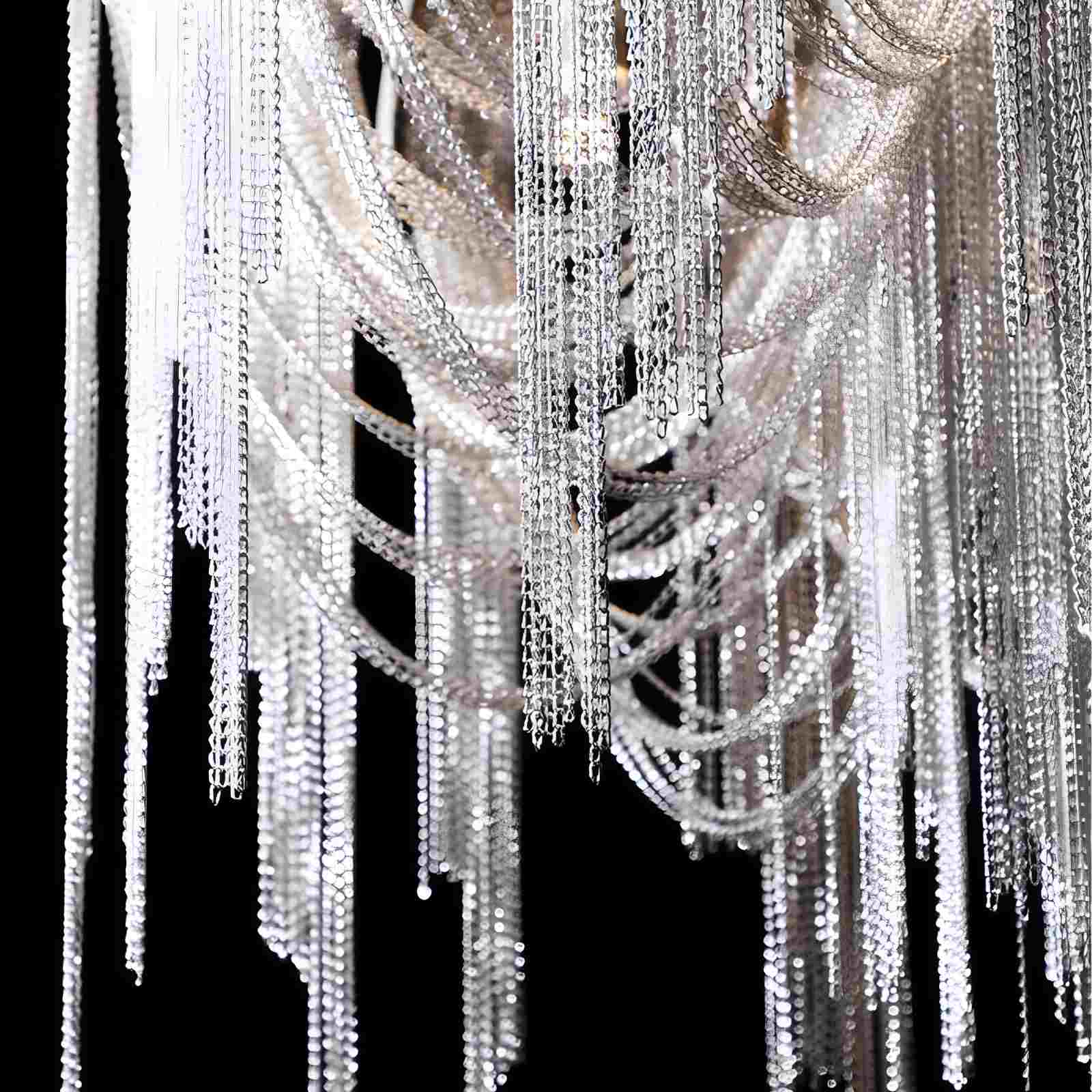 Aluminum Tassel Chandelier