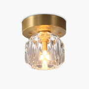 Antizer European Style Copper Glass Ceiling Lamp-G