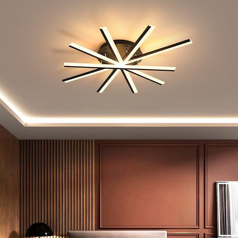 LED Strip Fan-Shaped Ceiling Lamp