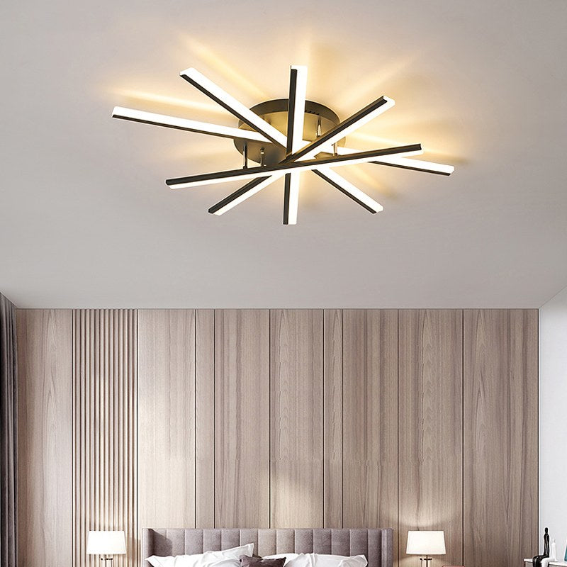 LED Strip Fan-Shaped Ceiling Lamp