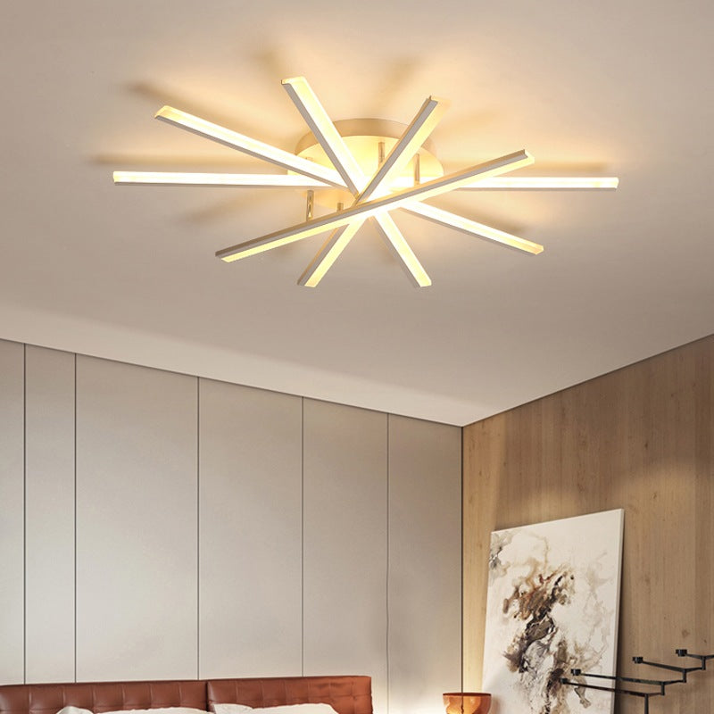 LED Strip Fan-Shaped Ceiling Lamp