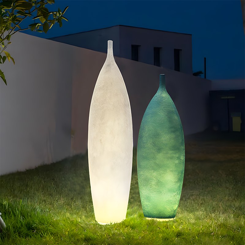 Antizer Colorful Vases Outdoor Floor Lamp