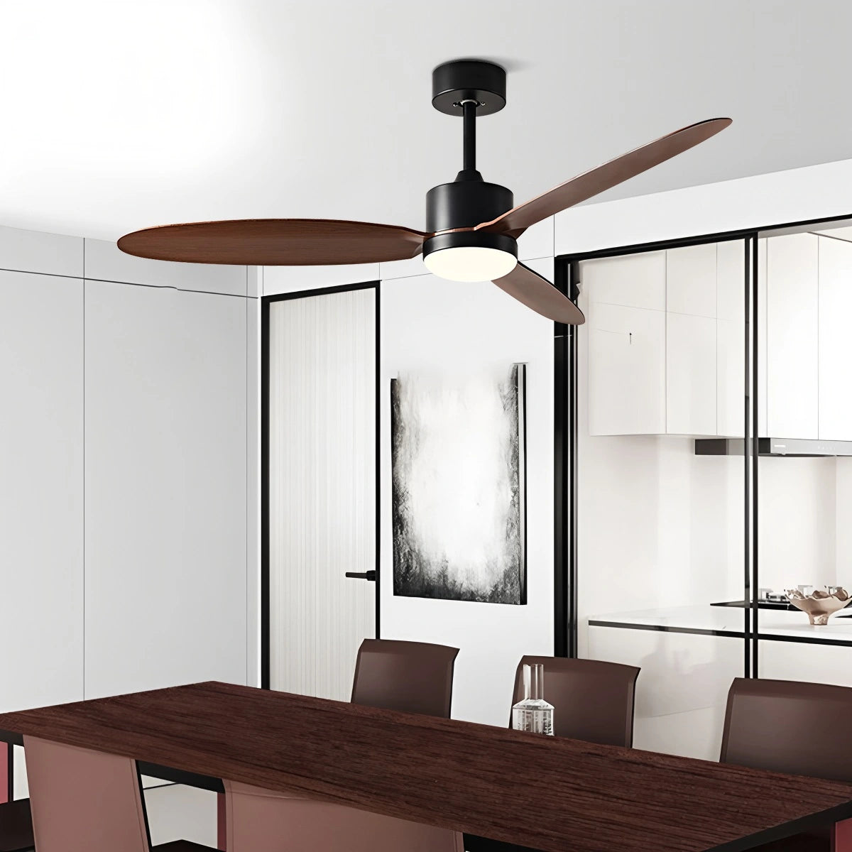 Antizer 3-Blade Ceiling Fan With Light for Bedroom
