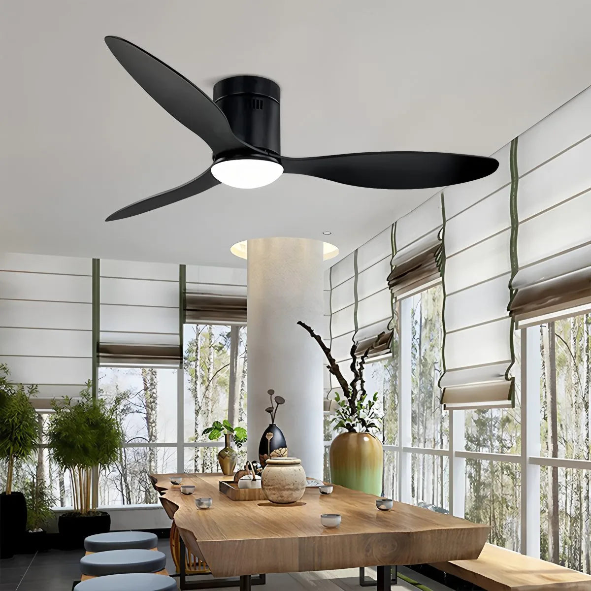 Antizer 3 Blade Modern Ceiling Fan with Light