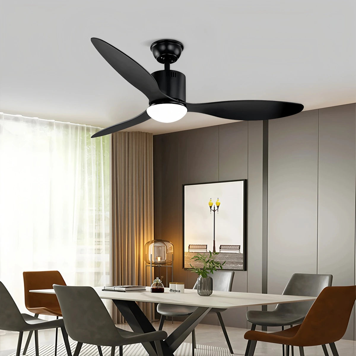 Antizer 3 Blade Modern Ceiling Fan with Light
