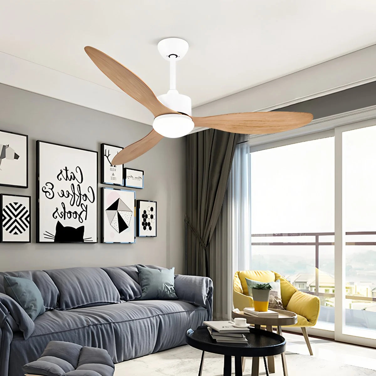Antizer 3 Blade Modern Ceiling Fan with Light