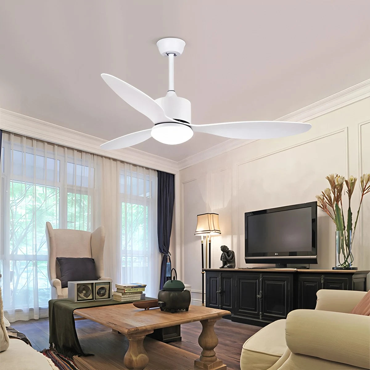 Antizer 3 Blade Modern Ceiling Fan with Light
