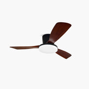 Antizer 3 Wood Blade Low Profile Ceiling Fan Lamp