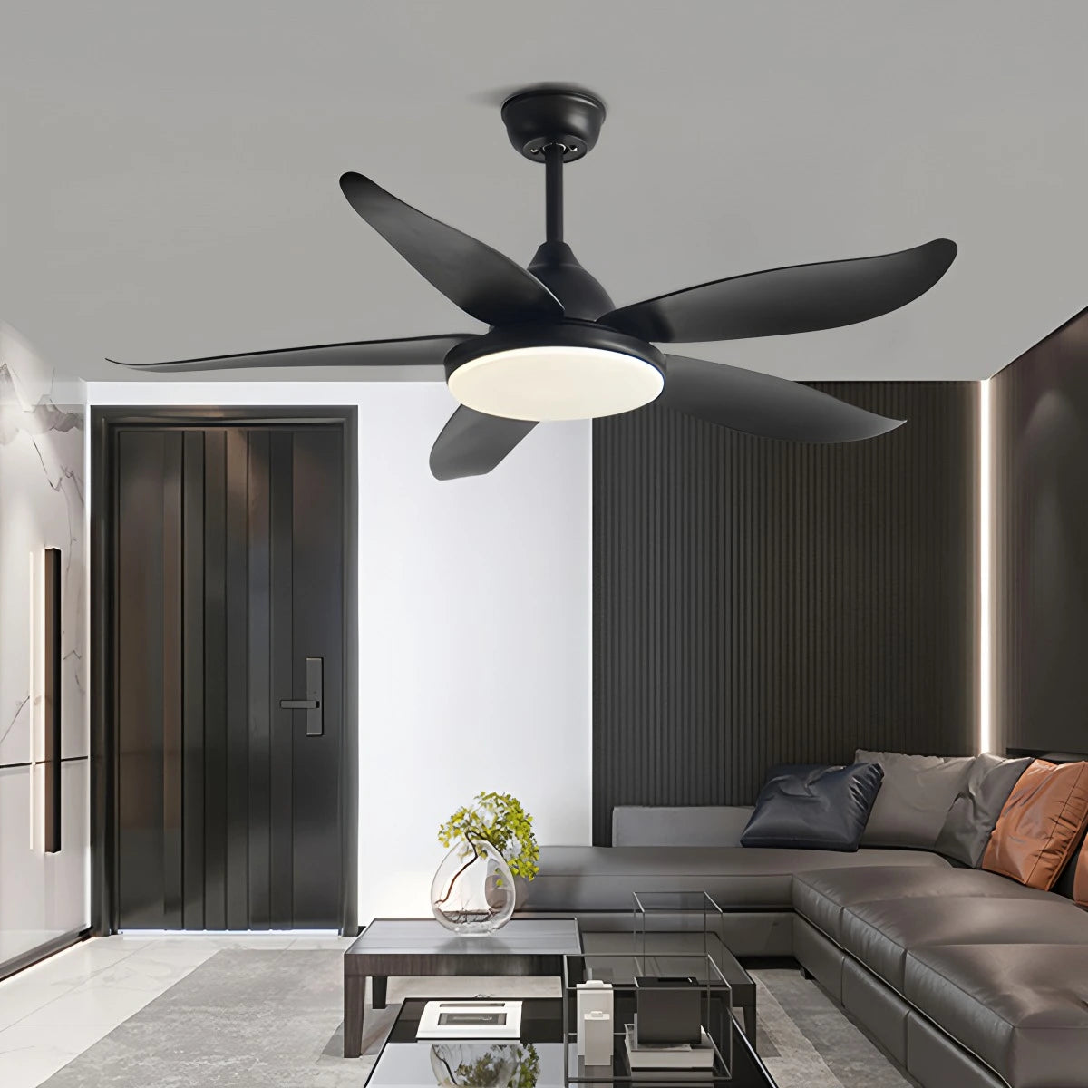 Antizer 5 Blade Contemporary Ceiling Fan Lamp