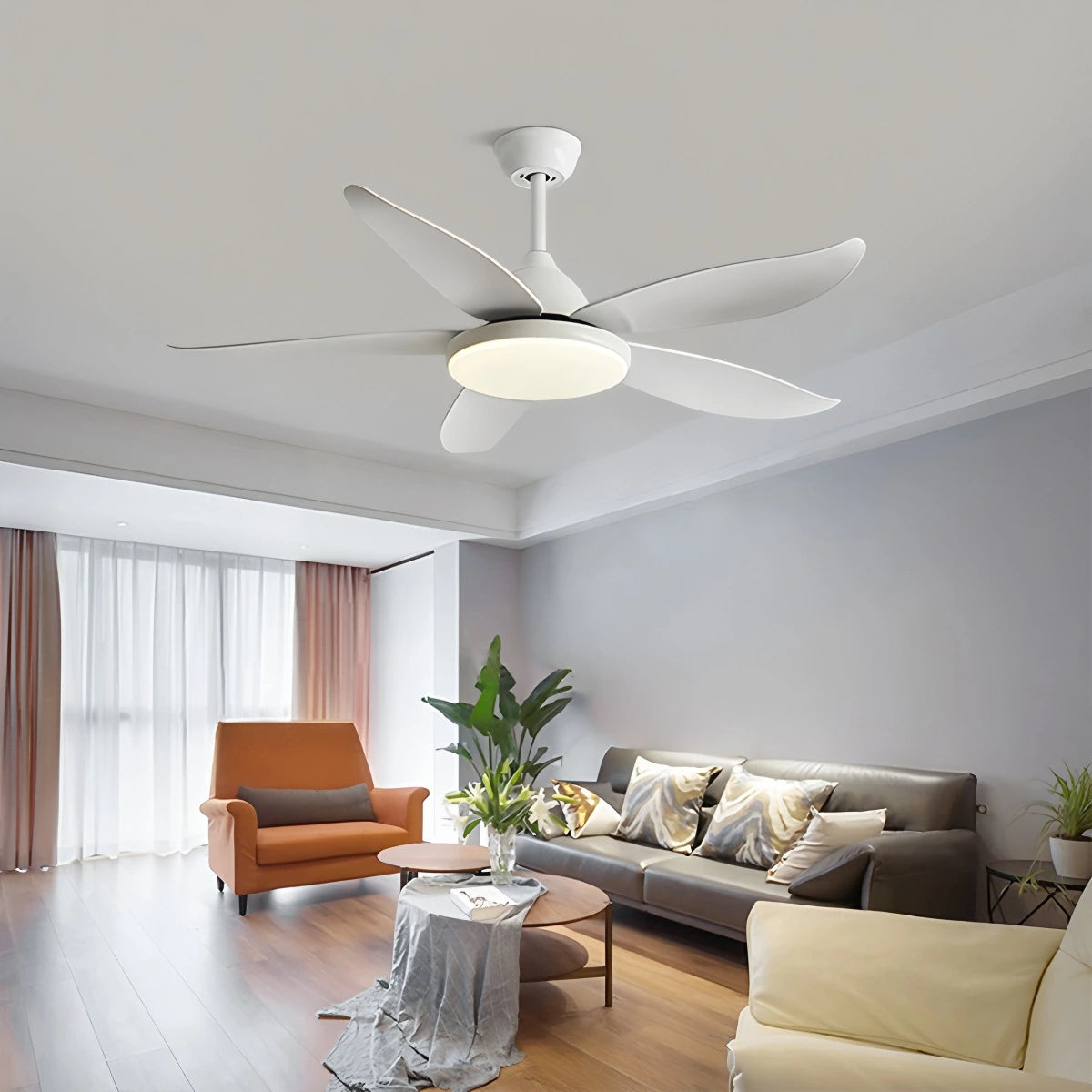 Antizer 5 Blade Contemporary Ceiling Fan Lamp