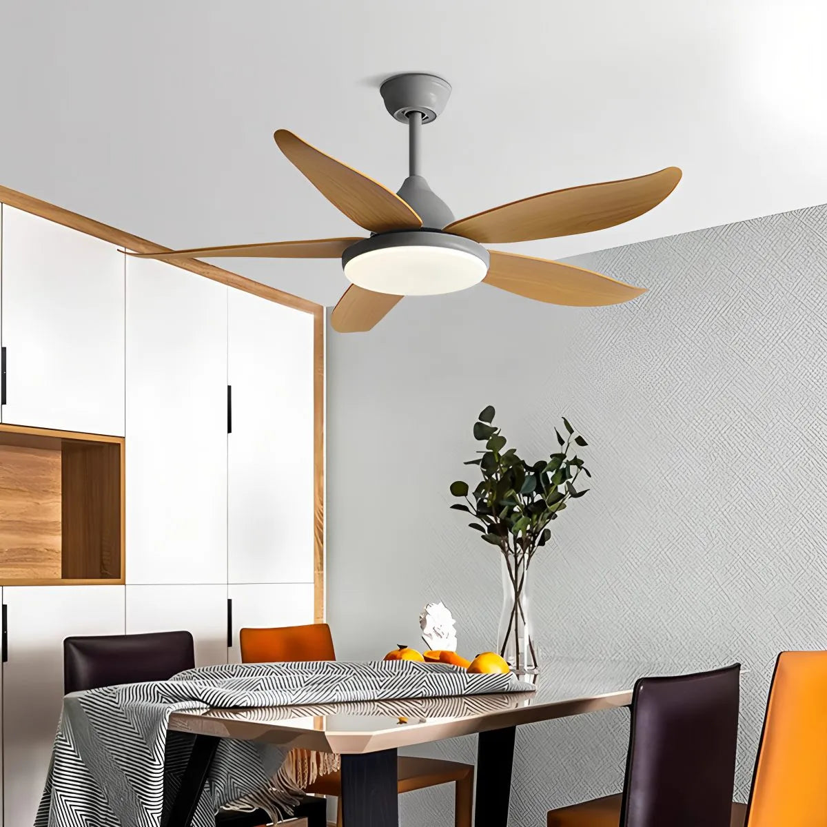 Antizer 5 Blade Contemporary Ceiling Fan Lamp