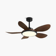 Antizer 5-Blade Wood Ceiling Fan with Light for Living Room