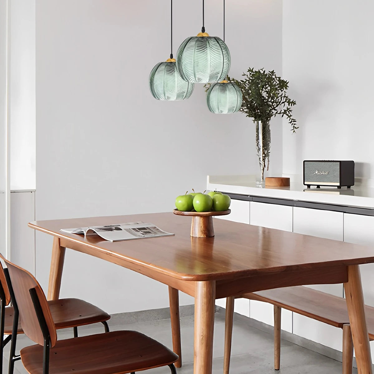 Antizer Aalin Frosted Glass Pendant Light for Dining Room