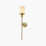 Antizer Alabaster Pillar Candle Wall Sconce