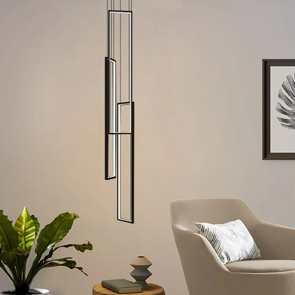 Antizer Aldarj Rectangular LED Staircase Chandelier