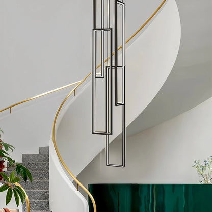 Antizer Aldarj Rectangular LED Staircase Chandelier