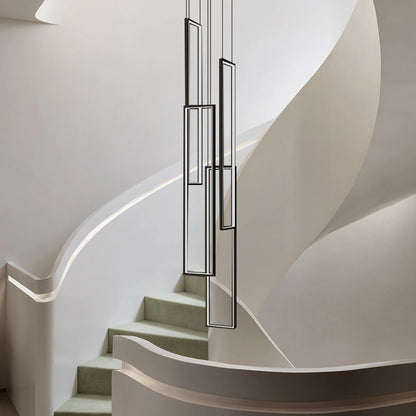 Antizer Aldarj Rectangular LED Staircase Chandelier