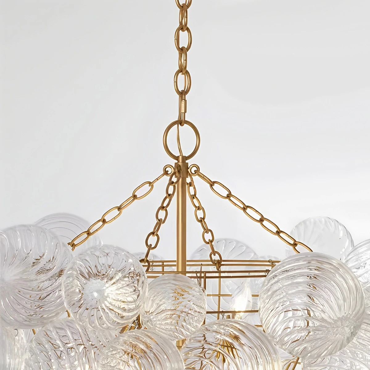 Antizer Vortex Glass Bubble Ball Chandelier