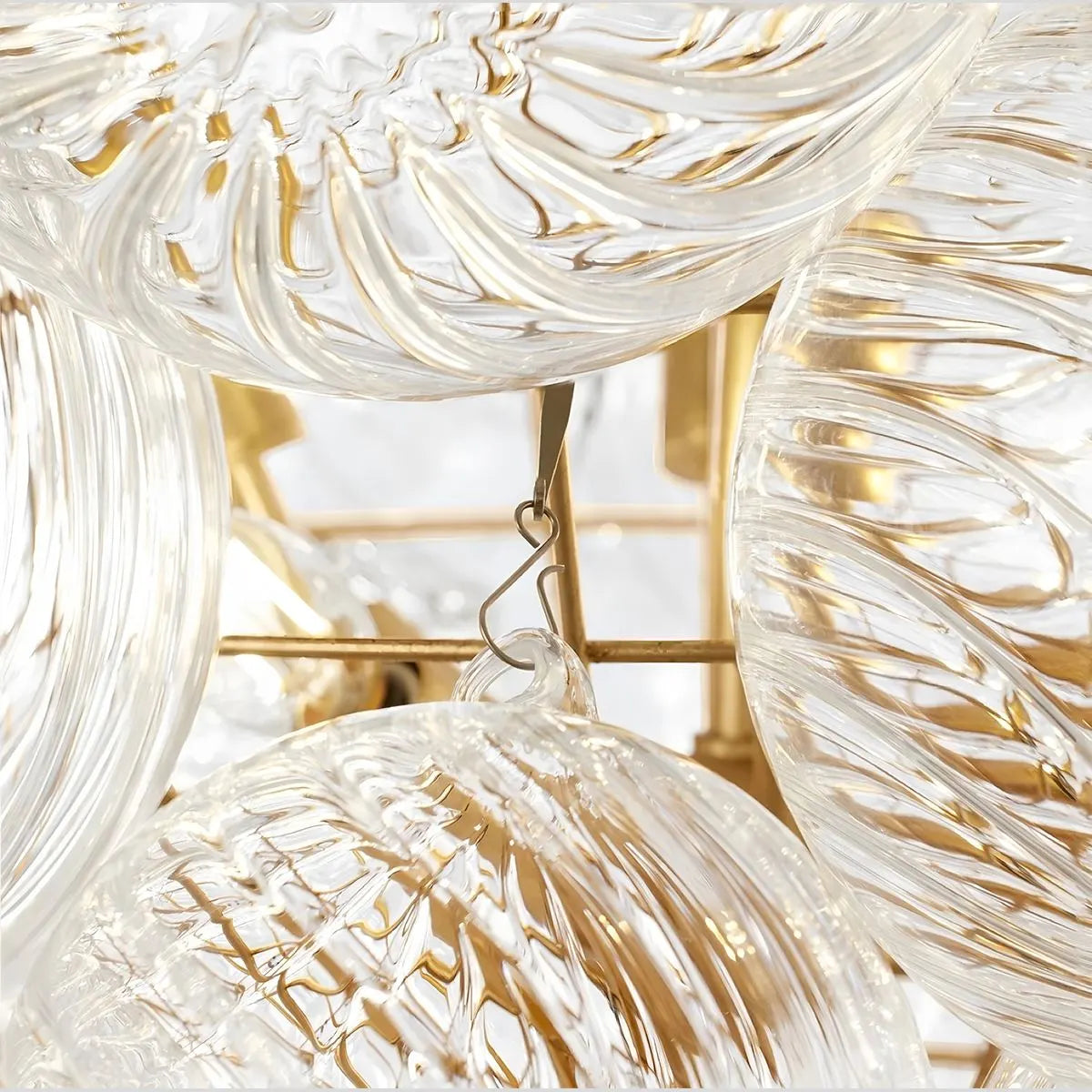 Antizer Vortex Glass Bubble Ball Chandelier