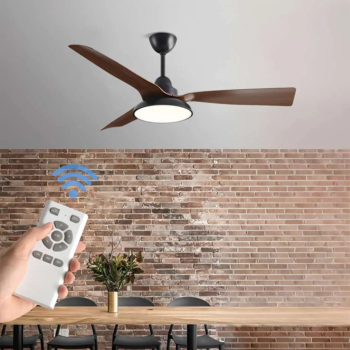 Antizer American Retro Ceiling Fan With Light