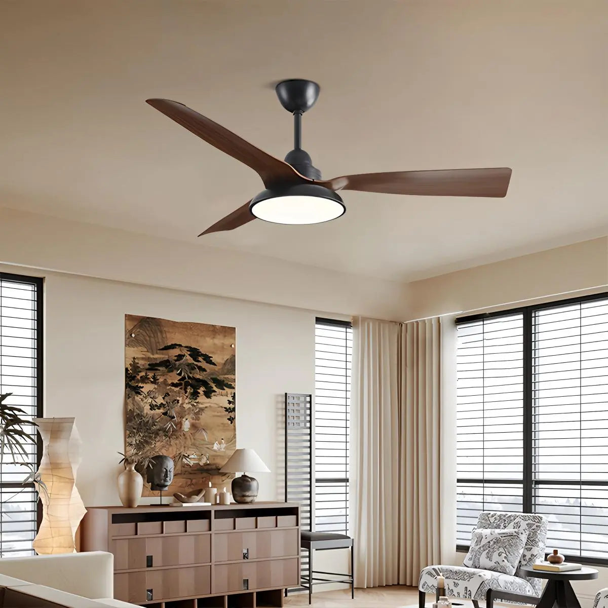 Antizer American Retro Ceiling Fan With Light