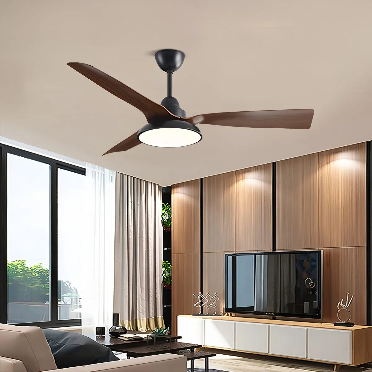 Antizer American Retro Ceiling Fan With Light