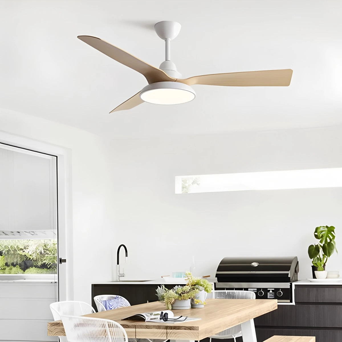 Antizer American Retro Ceiling Fan With Light