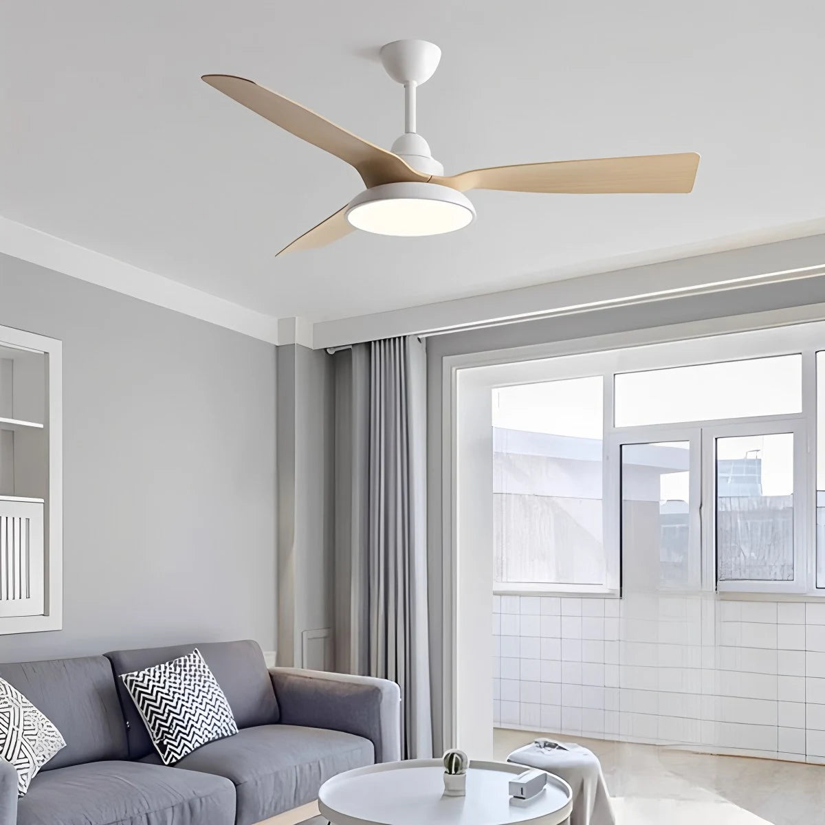 Antizer American Retro Ceiling Fan With Light