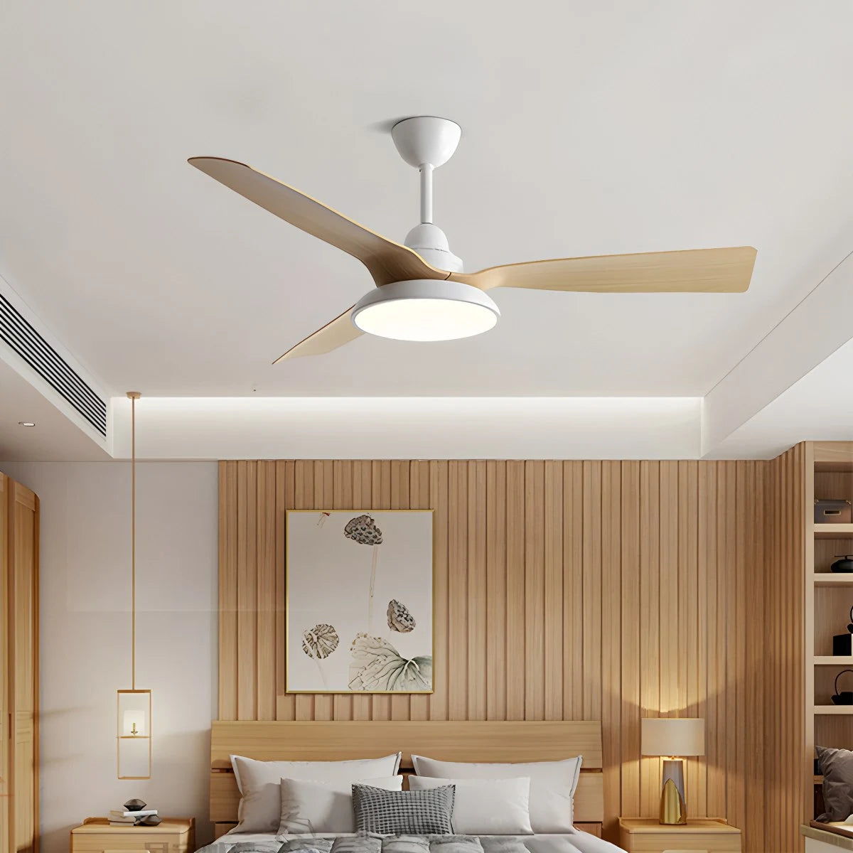 Antizer American Retro Ceiling Fan With Light