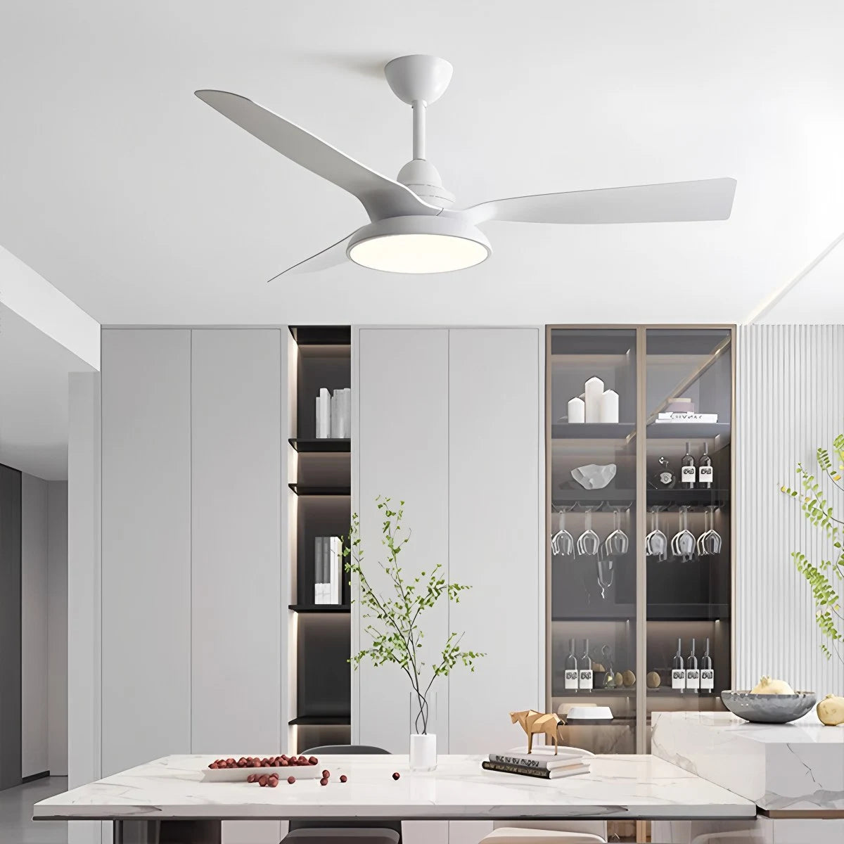 Antizer American Retro Ceiling Fan With Light