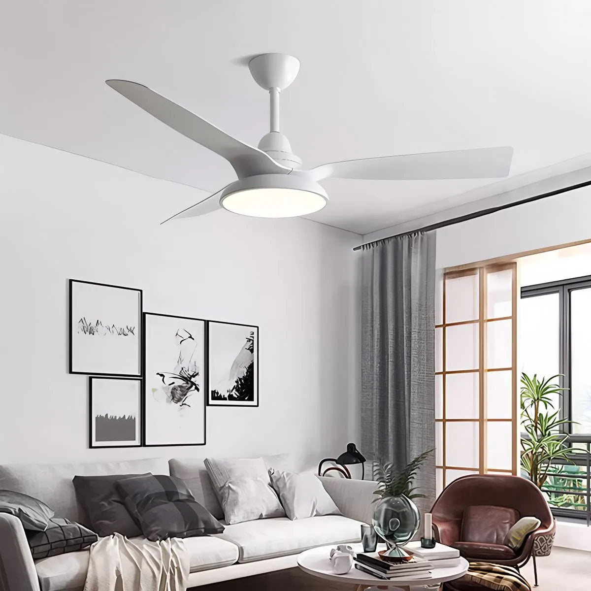 Antizer American Retro Ceiling Fan With Light