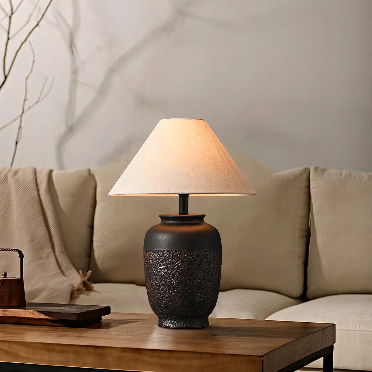 Antizer Ancient Ceramic Table Lamp