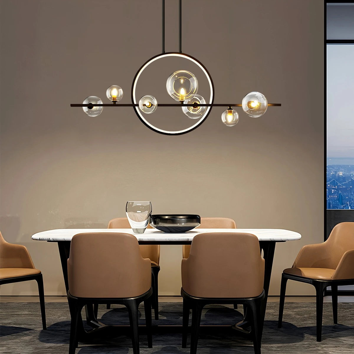 Antizer Archipelago Modern Glass Ball Chandelier