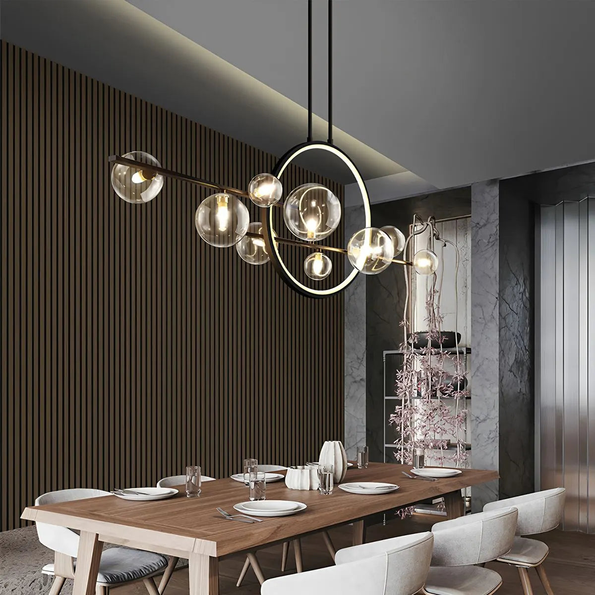 Antizer Archipelago Modern Glass Ball Chandelier