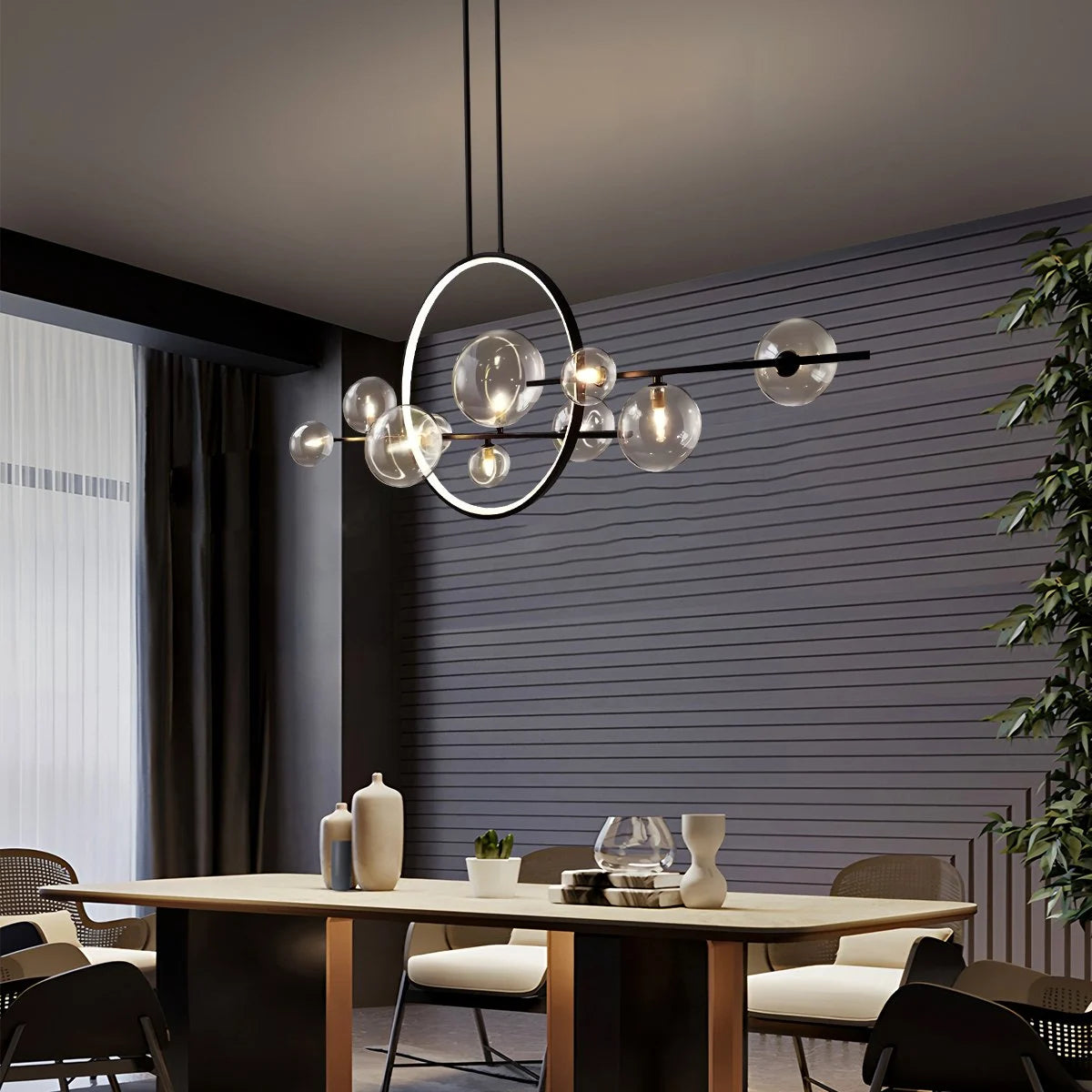 Antizer Archipelago Modern Glass Ball Chandelier