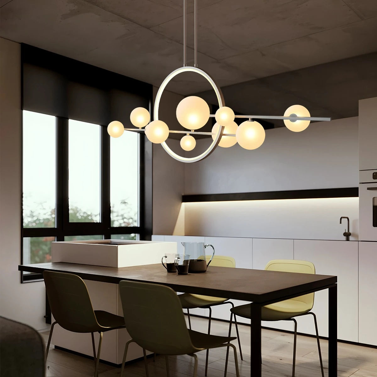 Antizer Archipelago Modern Glass Ball Chandelier
