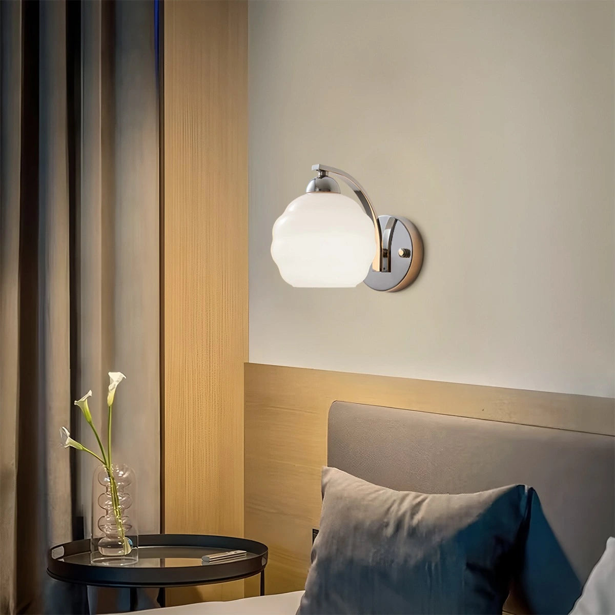 Antizer Art Deco Vintage Glass Wall Lamp