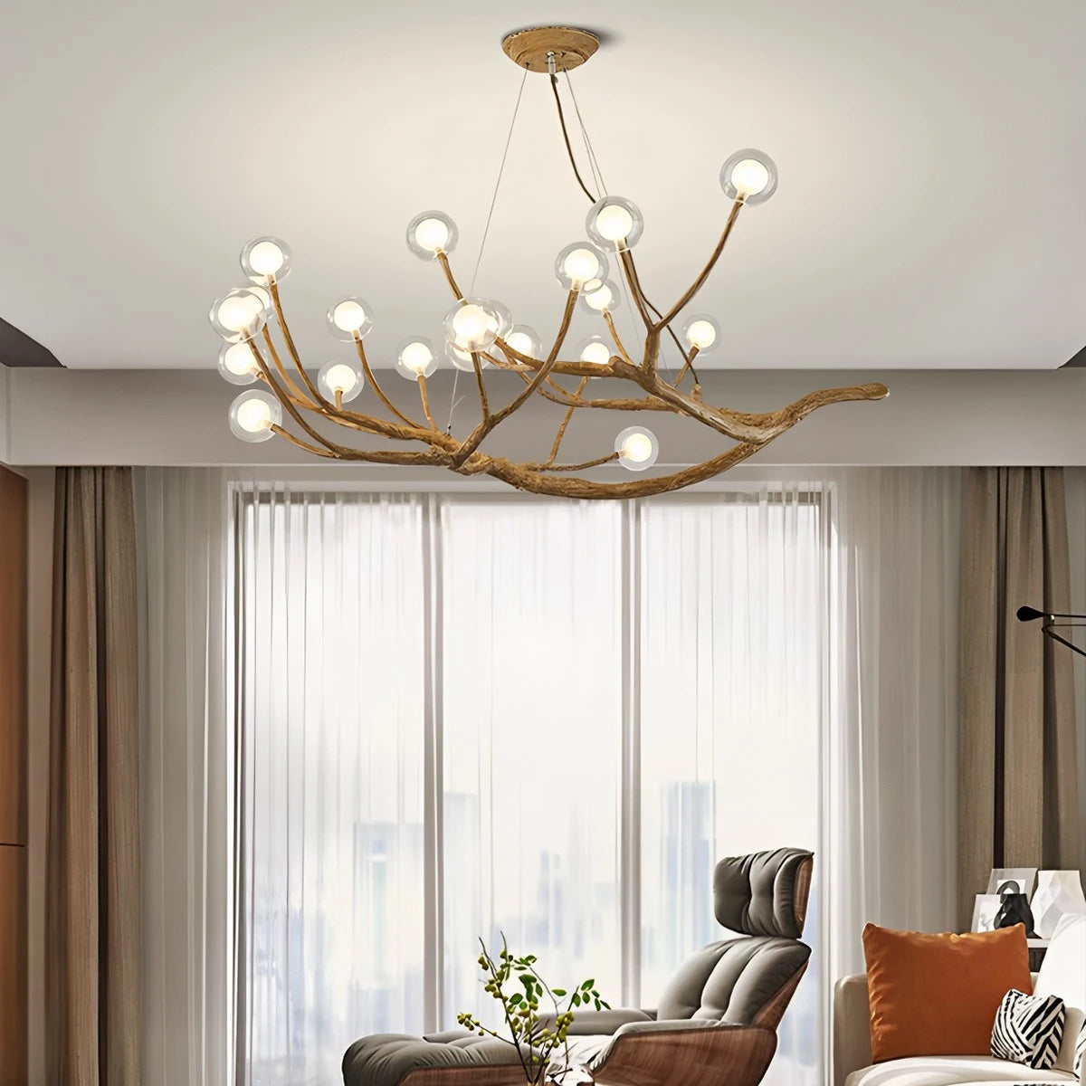 Antizer Arvore Branch Glass Chandelier for Dining Room