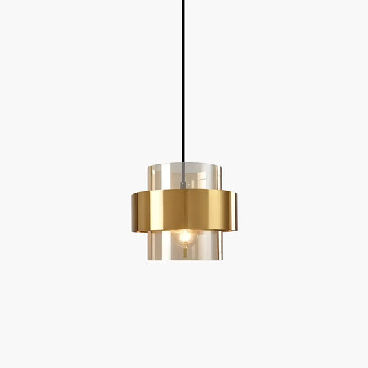 Antizer Azenor Cylindrical Glass Pendant Light for Bedroom