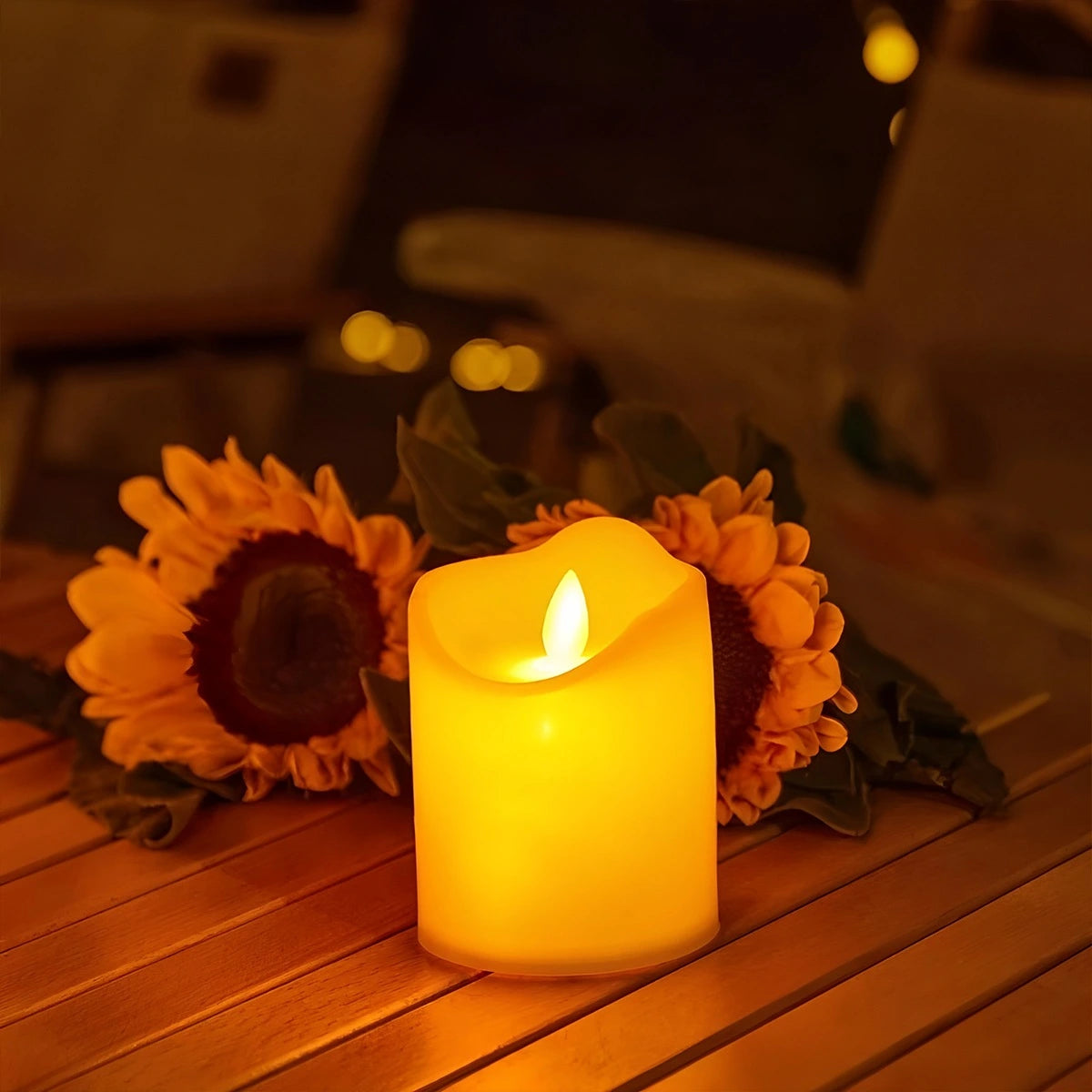 Antizer Battery Flameless Candles-3 Pack Set