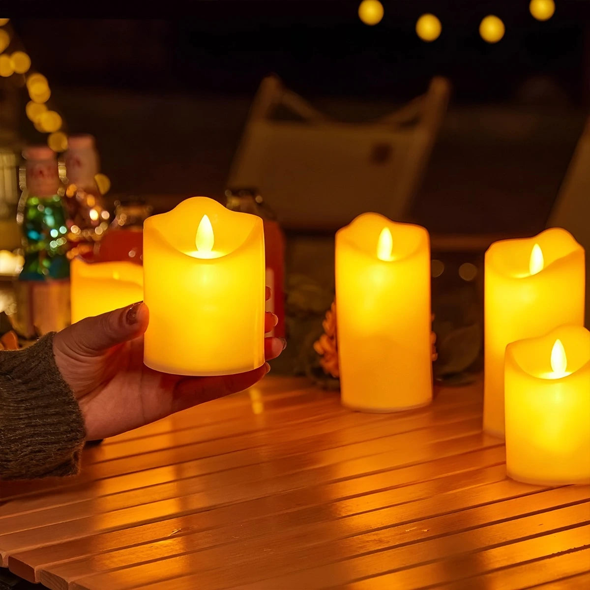 Antizer Battery Flameless Candles-3 Pack Set