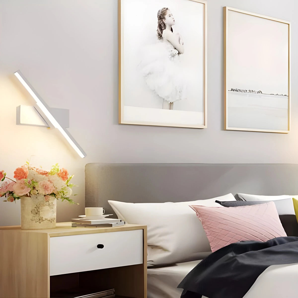 Antizer Bedroom Edge Rotatable Wall Sconce