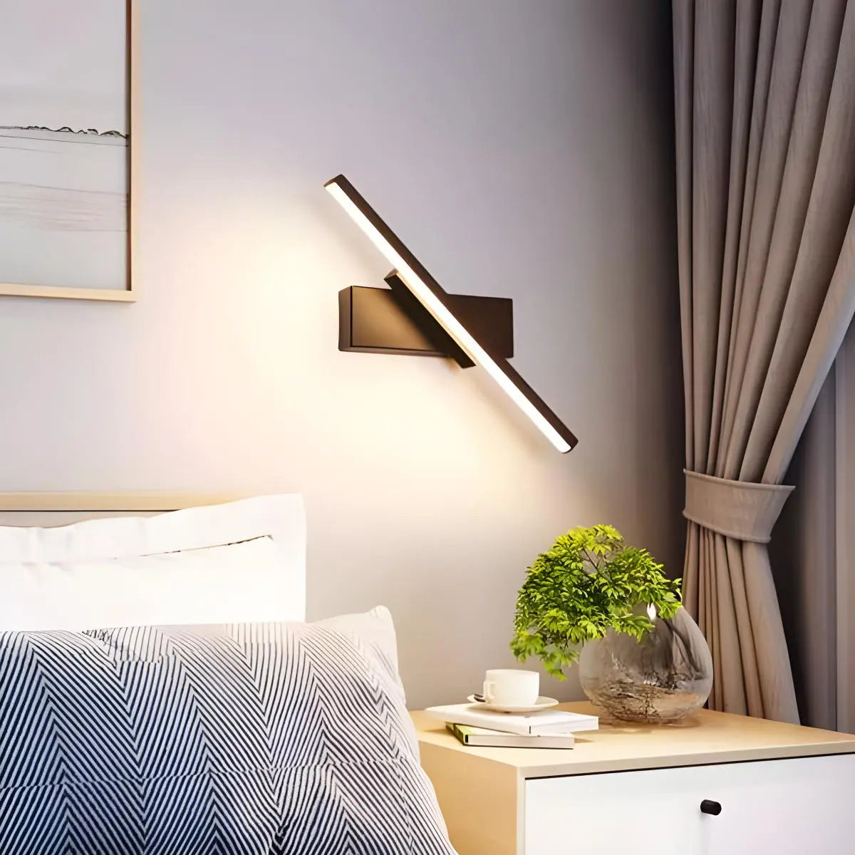 Antizer Bedroom Edge Rotatable Wall Sconce