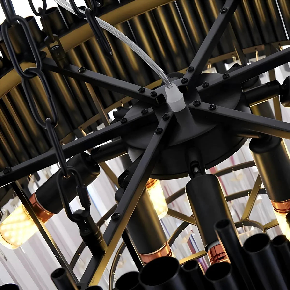 Antizer Mystique Black Crystal LED Chandelier
