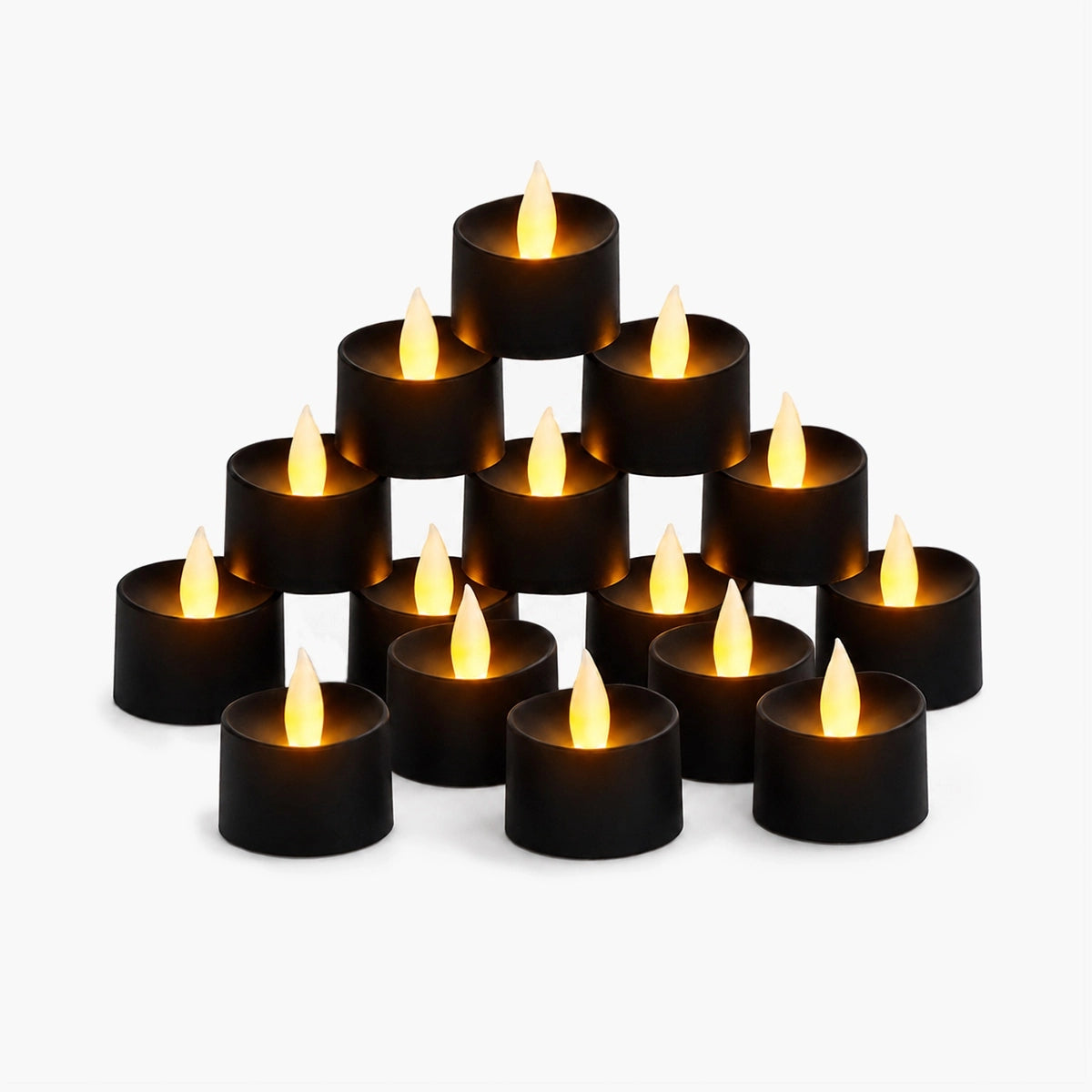 Antizer Black Realistic Flameless LED Tea Lights 100 Pack × 18