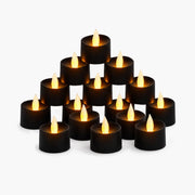 Antizer Black Realistic Flameless LED Tea Lights 100 Pack × 18