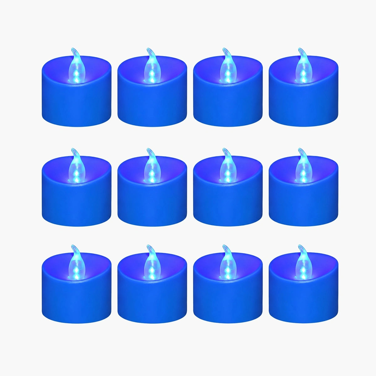 Antizer Blue LED Flameless Candle Tealights 100 Pack × 18